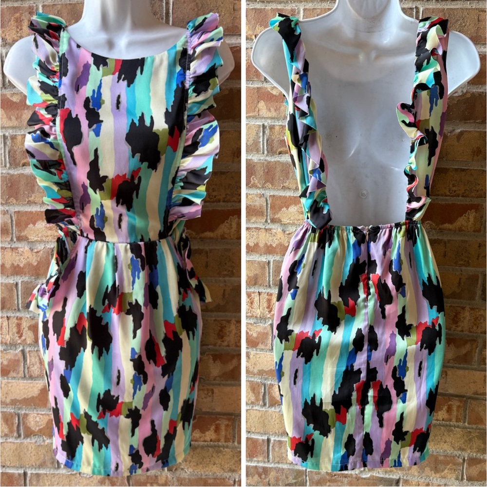 Ark & Co Multicolor Ruffle Dress